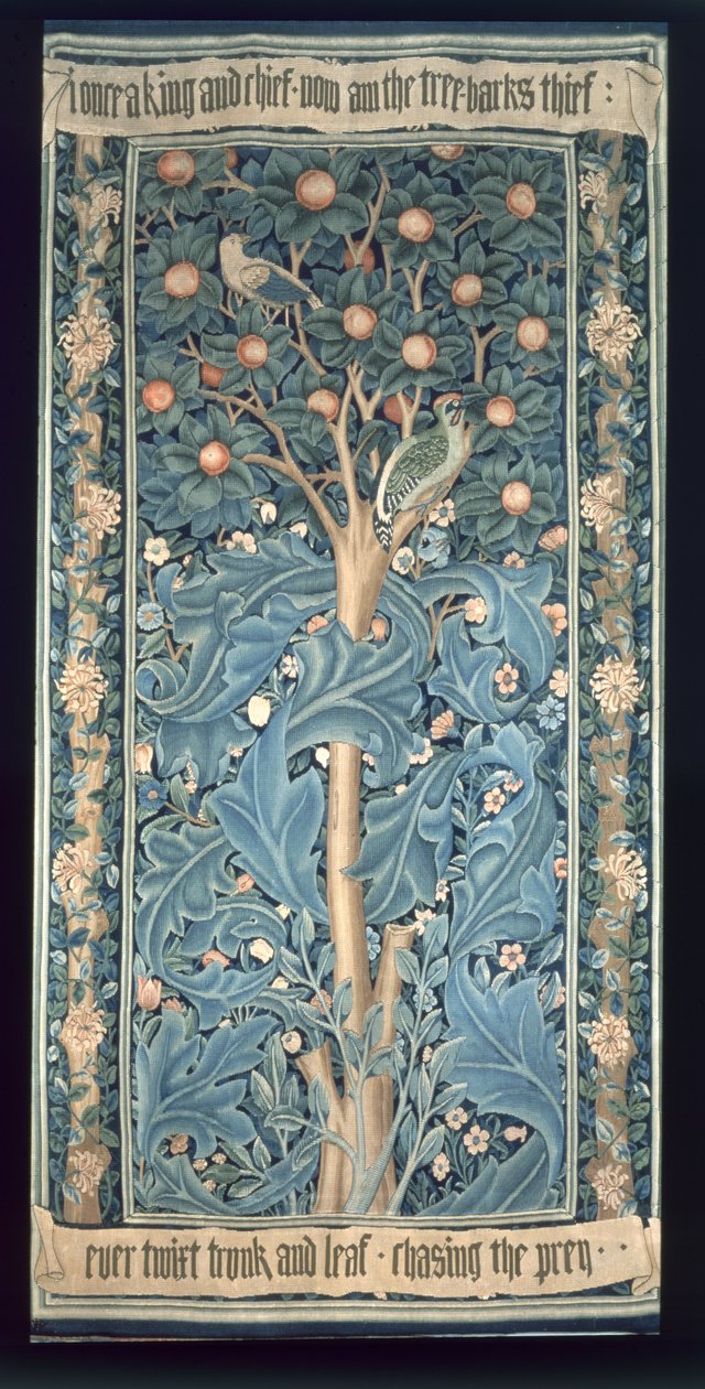 William Morris Japanese Crafted Tapestry Art Tights - 17th Century Panel